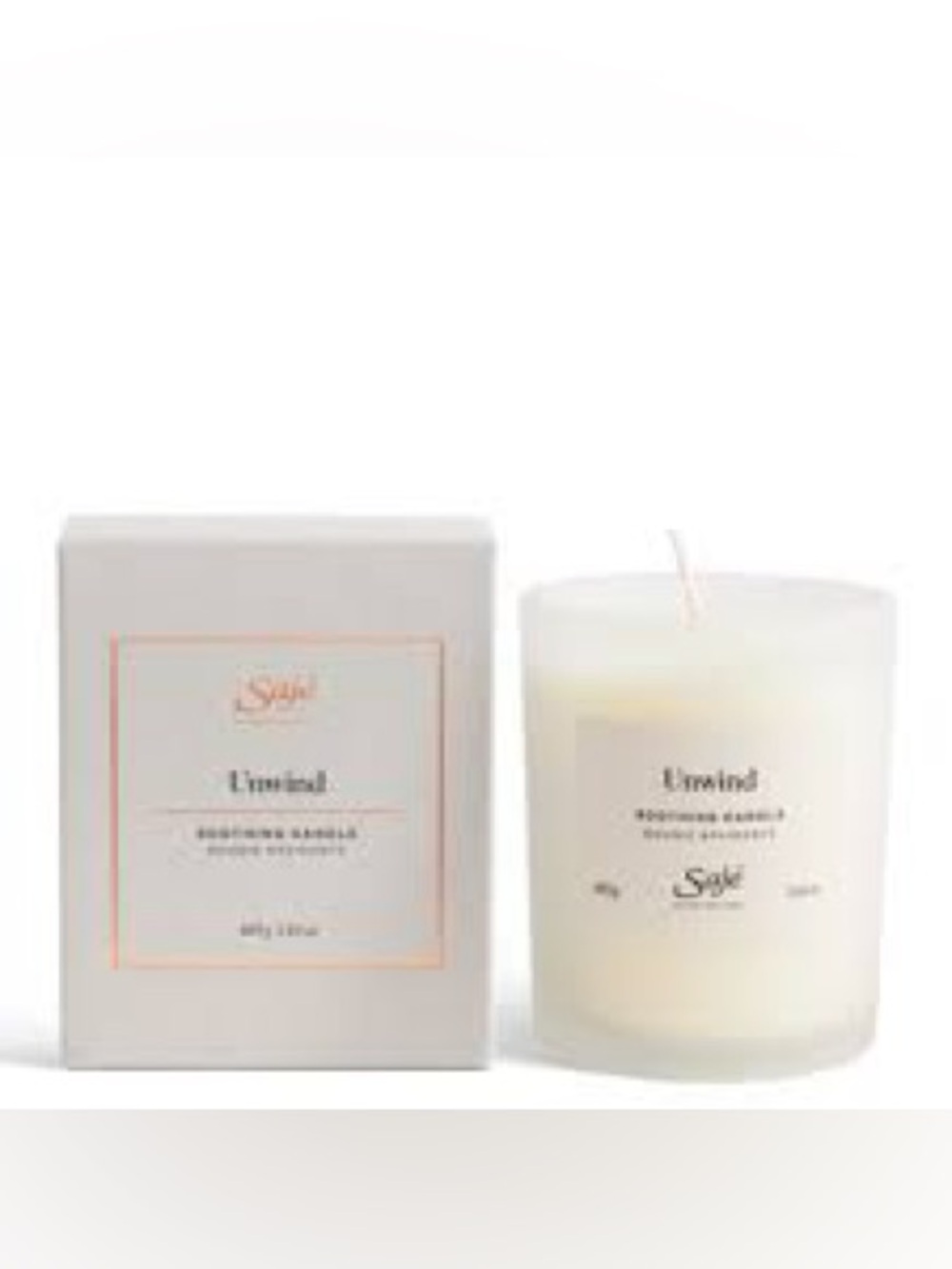 SAJE Unwind Candle NWT